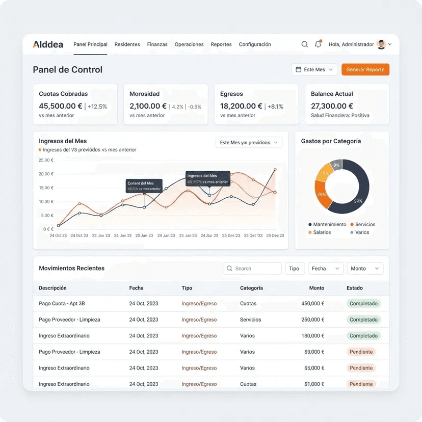 Alddea Admin Dashboard